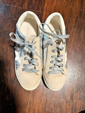 Silver Platform Sneakers
